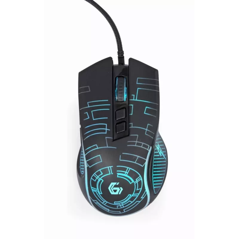 Gembird MUSG-RGB-01 hiiri oikeakätisille USB Type-A 3600 DPI
