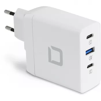 DICOTA D31983 laturi mobiililaitteille ja kannettaville, valkoinen, AC-pikalataus, induktiivinen