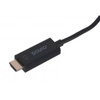 SAVIO videokaapeliadapteri DisplayPort - HDMI tyyppi A CL-56, 1,5 m, musta