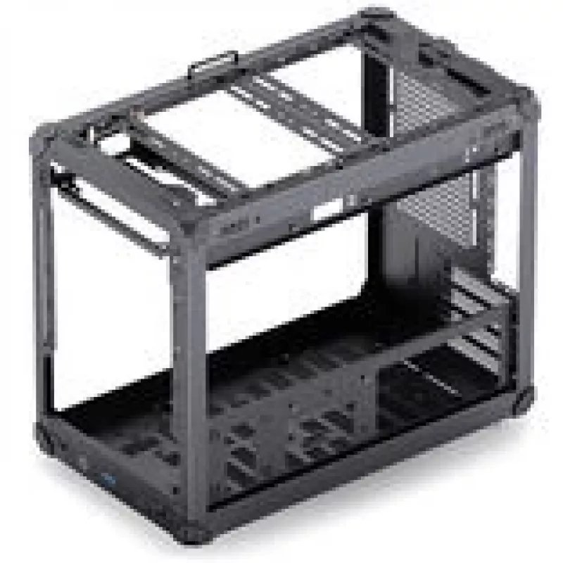 Jonsbo C6 MAX PC-kotelo, Mini-kotelo, Micro-ATX, karkaistu lasi - musta