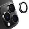 Torras Lensguard X00FX1568 kameran linssin suojalasi iPhone 16 Pro -puhelimelle, karkaistu lasi, 0,25 mm, 9H+, musta