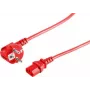 Virtakaapeli punainen S/CONN 09-05184 1,8 m CEE7/7 C13 liitin