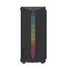Darkflash DK151 LED -tietokonekotelo (musta) + 3 RGB-tuuletinta