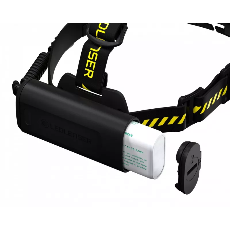 Otsalamppu Led Lenser H15R Work musta keltainen
