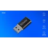 Savio AK-81 videokaapelisovitin USB Type-C USB Type-A musta