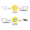 ROLINE RM USB 3.2 Gen 2 kaapeli, C-C, ST/ST, 4K UHD-1, 10Gbit/s, Emark, 100W, musta, 0,5 m