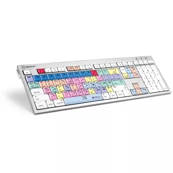 Näppäimistö Logickeyboard LKB-PPROCC-CWMU-FR Office USB AZERTY ranska valkoinen