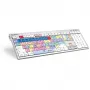 Näppäimistö Logickeyboard LKB-PPROCC-CWMU-FR Office USB AZERTY ranska valkoinen