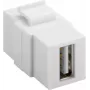 Goobay 79909 - litteä - valkoinen - USB A - USB A - liitin - liitin (79909)