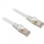 Sharkoon RJ-45 Cat6 S/FTP-verkkokaapeli, 5 m, valkoinen