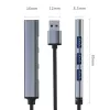 USB-keskitin QOLTEC 53793 — USB 3.0 tulo, 3× USB 2.0 liitäntää