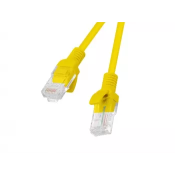 LANBERG RJ-45 Cat5e patch-kaapeli PCU5-10CC-0100-Y, 1 m, U/UTP, CCA-johdin, keltainen