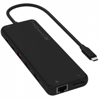 Multiport USB-C -sovitin Satechi ST-P3D13K 13-in-1 triple-display-tuella