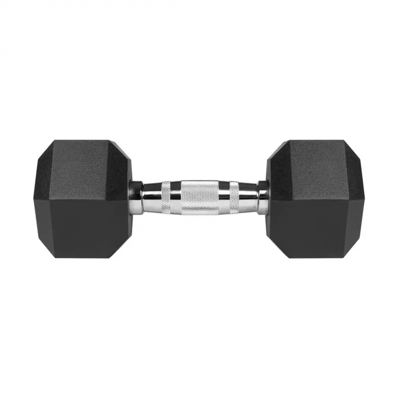 REBEL ACTIVE kumipäällysteiset valurautakäsipainot 2x8 kg
