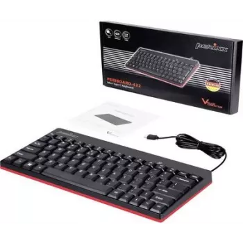 Perixx 11670 näppäimistö USB QWERTY saksa - US englanti musta (PERIBOARD-422 DE)