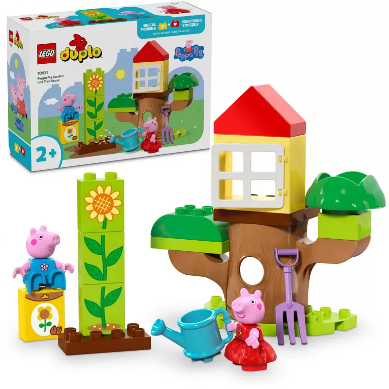 Lego 10431 Duplo Peppa Pig puutarha ja puumaja leikkisetti