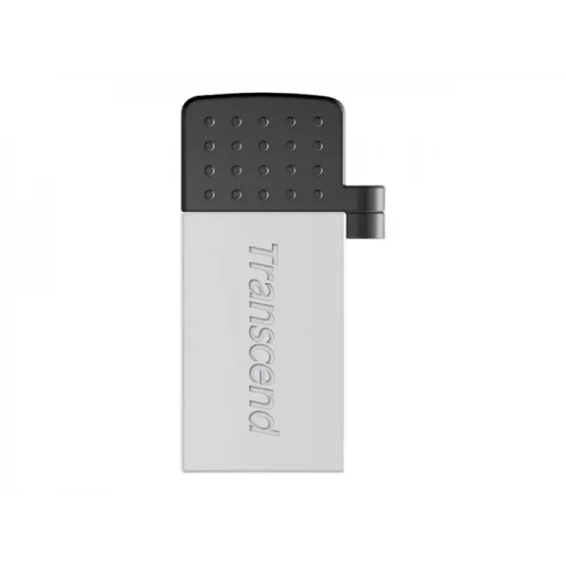Transcend JetFlash Mobile 380 - USB-muistitikku - 16 GB - USB 2.0 - hopea (TS16GJF380S)