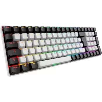 Sharkoon SKILLER SGK50 S2 valkoinen DE-asettelu Gateron Yellow näppäimistö