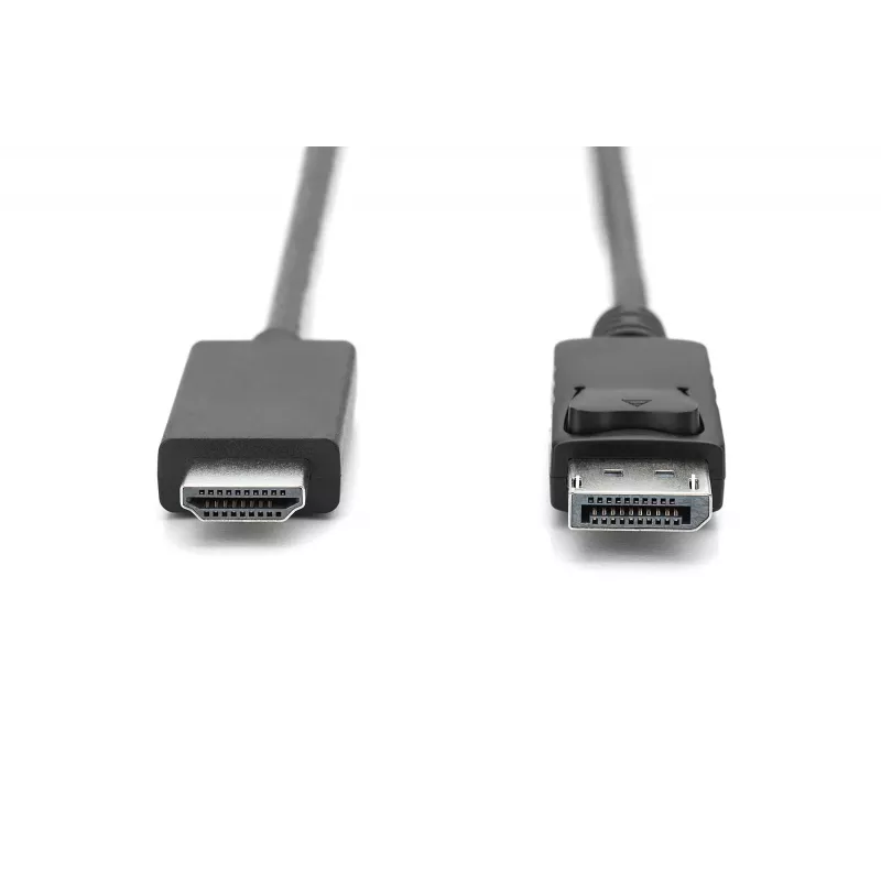 Adapterikaapeli DisplayPort 1.2 lukituksella 4K 60Hz UHD Type DP/HDMI A M/M musta 2 m