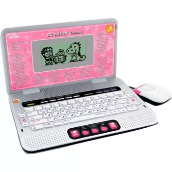 VTech Schulstart Laptop E, 6 vuotta, pinkki VTech Schulstart Laptop E. Suositeltu vähimmäisikä: 6 vuotta, suositeltu enimmäisikä: 8 vuotta, tuotteen väri: pinkki