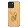 man and wood -suojakotelo iPhone 12 Pro Max — kissa ja punainen kala
