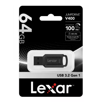 Lexar JumpDrive LJDV400064G-BNBNG USB-muistitikku 64 GB USB Type-A 3.2 Gen 1 (3.1 Gen 1) musta