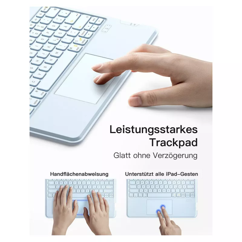 Näppäimistö Inateck KB04118_BLUE iPad Air 6 Pro 12 13