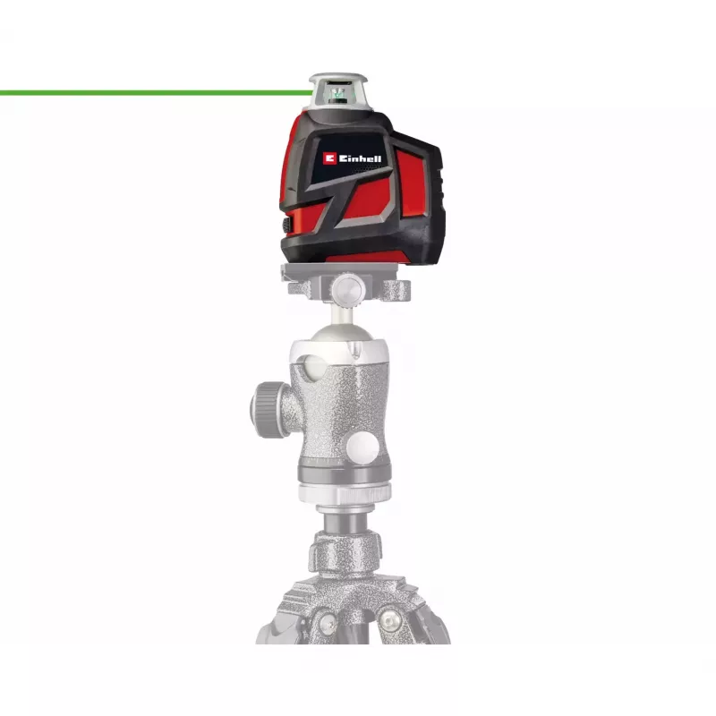 EINHELL TE-LL 360 G ristiviivalaser vihreillä ja punaisilla laserlinjoilla, musta — malli 2270119