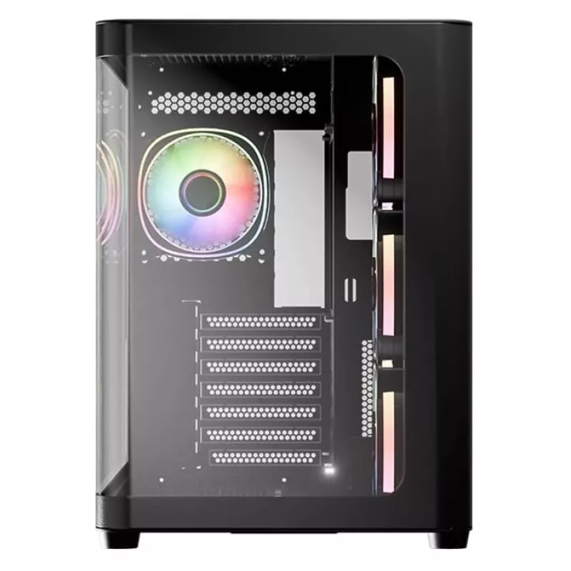 Tietokonekotelo LC-Power LC-8001B-ON Midi Tower musta