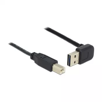USB-kaapeli DeLOCK 85183 USB 2.0 0,5 m USB A USB B musta