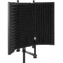 Taitettava mikrofonin absorptiojärjestelmä Omnitronic AS-03