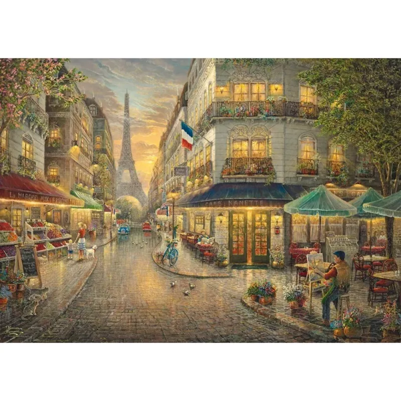 Puupalapeli Thomas Kinkade Studios: Malerisches Paris (1000 palaa)