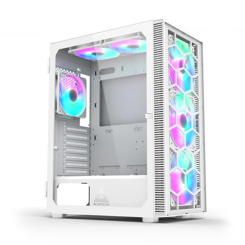 PC-kotelo Montech X3 GLASS Midi-Tower valkoinen