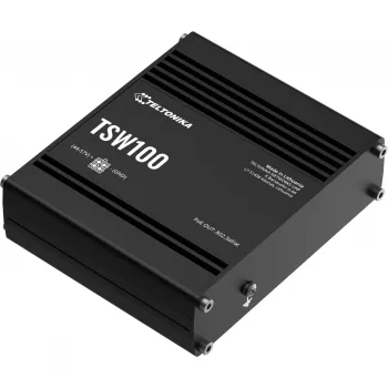 Teltonika TSW100 teollisuuskäyttöön hallitsematon PoE-kytkin