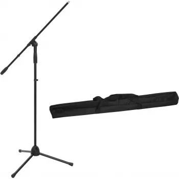 Mikrofoniteline Omnitronic MS-2A puomivarrellla, musta