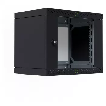 EFB Elektronik 19 seinäkotelo X-Rack lasiovella 400-600mm musta - seinäkotelo (WGX-0906TS.G1)
