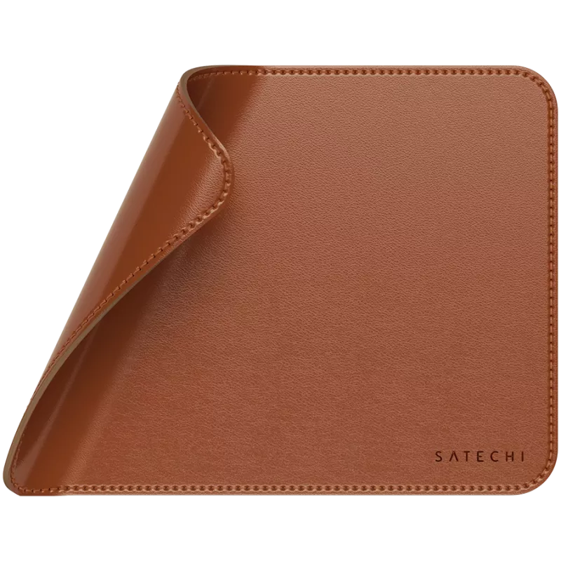 Satechi Premium-hiirimatto – vegaaninahkainen hiirimatto (ruskea)
