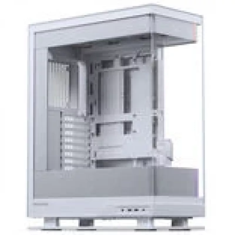 PHANTEKS Evolv X2 Matrix -tietokonekotelo, miditorni, E-ATX, karkaistu lasi, Matrix LED – valkoinen