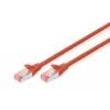 Verkkokaapeli Digitus CAT 6 S/FTP DK-1644-005/R 0,5 m punainen