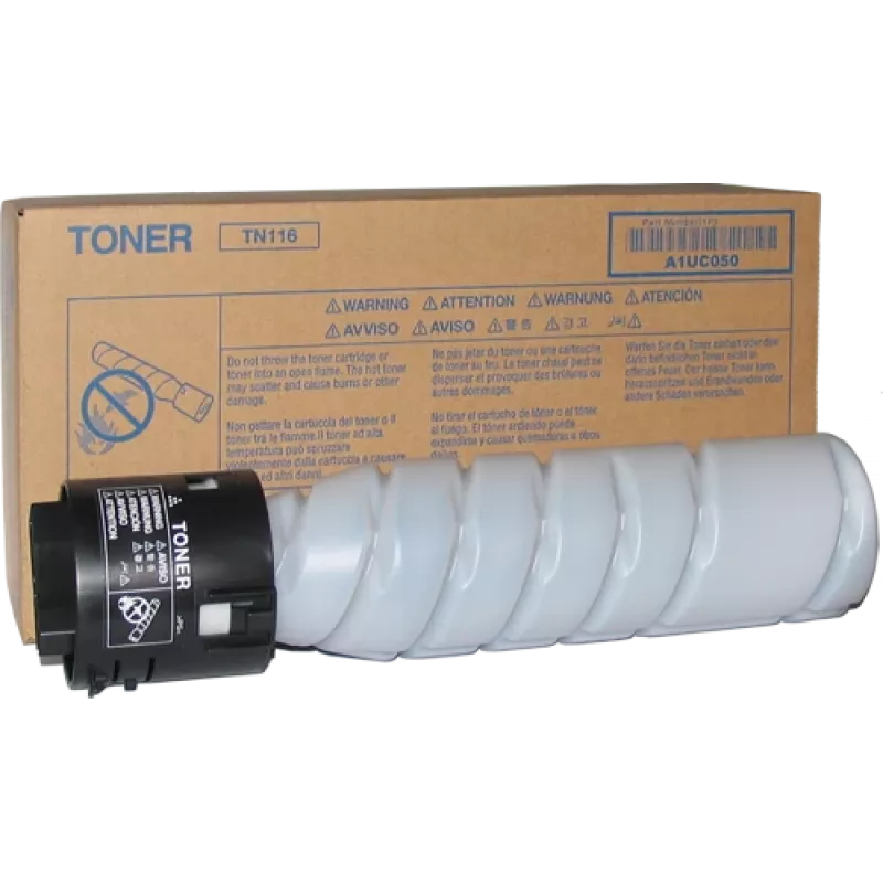 Värikasetti Konica Minolta A1UC050 TN116 kaksipakkaus 6000 sivua musta