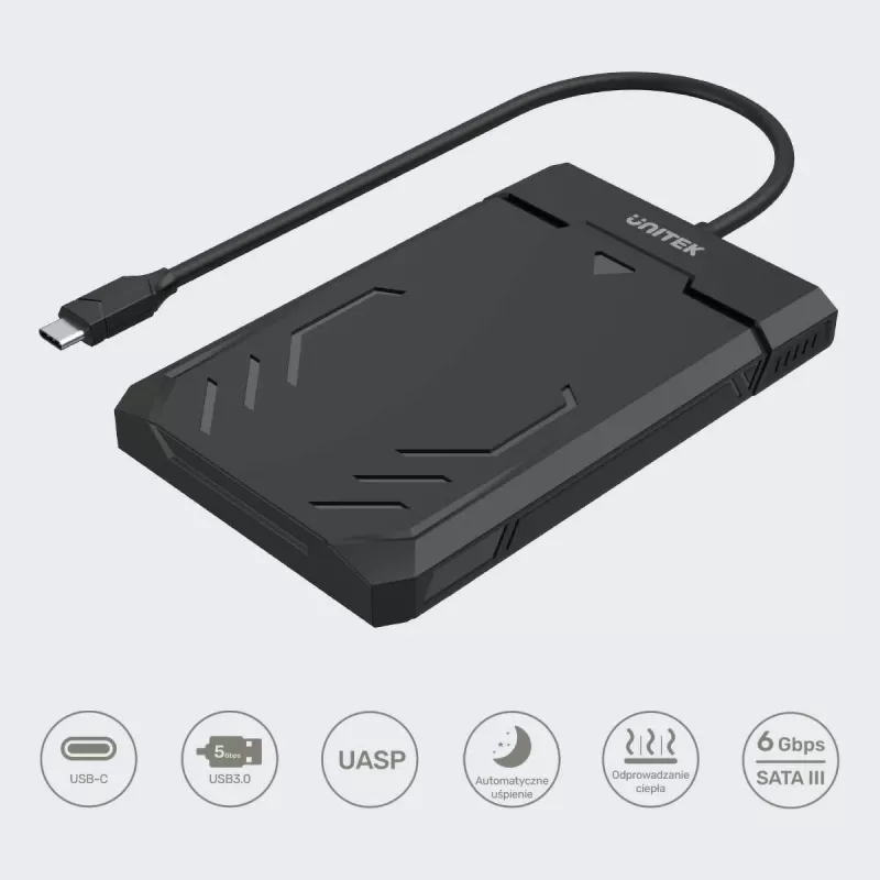 Unitek Y-3036A - DiskGuard Raiden 2.5 USB-C – SATA III 2,5