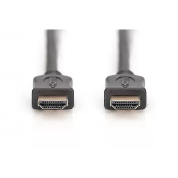 Assmann HDMI High Speed liitäntäkaapeli, tyyppi A uros/uros, 10,0 m, Ethernetillä, aiemmin HDMI 1.4, UL, musta, kullattu (AK-330107-100-S)
