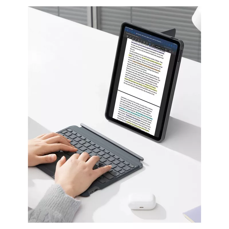 inateck näppäimistö iPad 11 iPad 10. gen. yhteensopiva QWERTZ harmaa