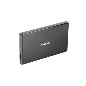 NATEC RHINO GO kotelo USB 3.0 2,5'' SATA HDD/SSD, musta alumiini
