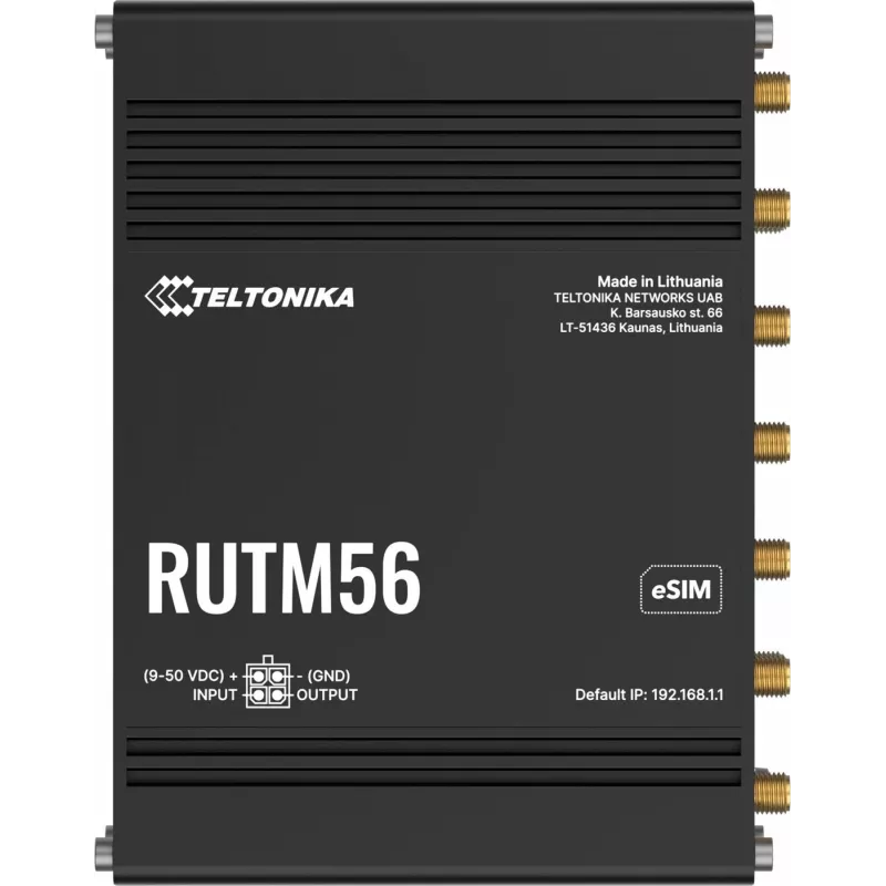 Teltonika RUTM56 5G-reititin kahdella modeemilla, RUTM56000000