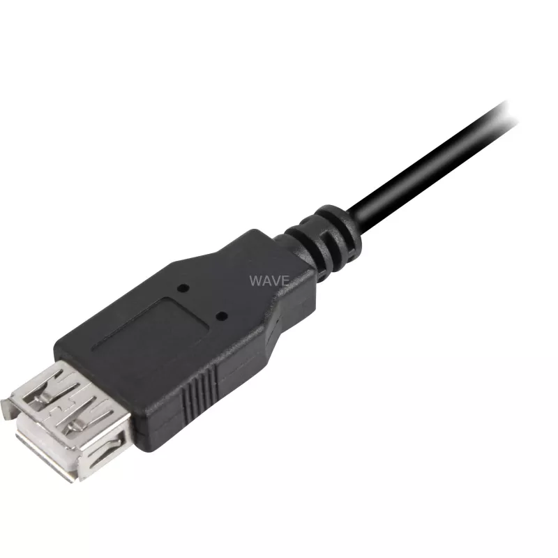 USB-kaapeli Sharkoon USB 2.0 0,5 m musta