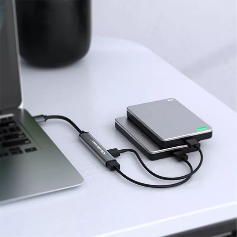 USB-keskitin QOLTEC 53793 — USB 3.0 tulo, 3× USB 2.0 liitäntää