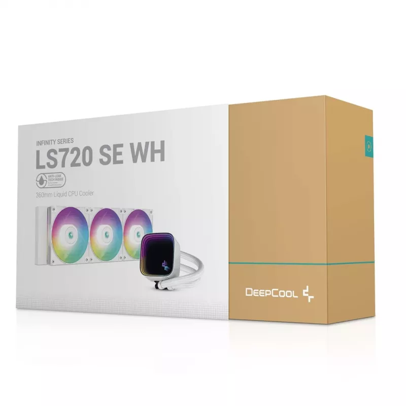 DeepCool LS720 SE WH prosessori all-in-one-nestekylmä 12 cm valkoinen 1 kpl