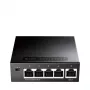 Verkkokytkin Cudy GS105 — 5-porttinen gigabit Ethernet (10/100/1000), musta, 5 V DC virtalähde sisältyy
