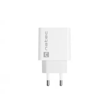 Sisäkäyttöinen USB-C-pikalaturi NATEC RIBERA 12V 20W Quick Charge 3.0 valkoinen